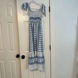 Zara blue maxi dress xs